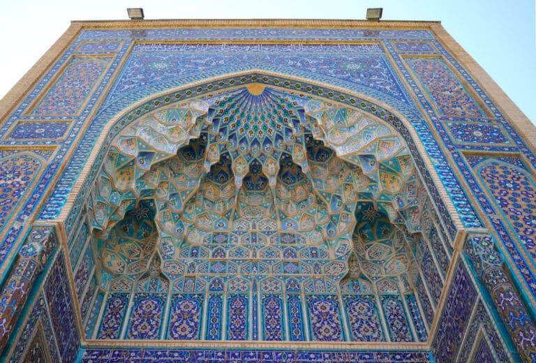 Majolika Fassade eines Mausoleum in Samarkand