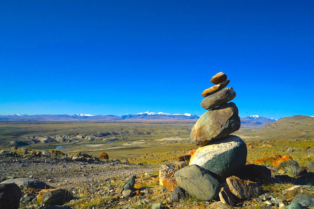 Steinformation im Altai