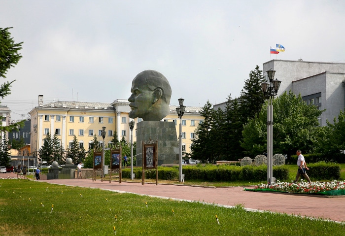 Welt größte Lenin Kopfstatue in Ulan-Ude